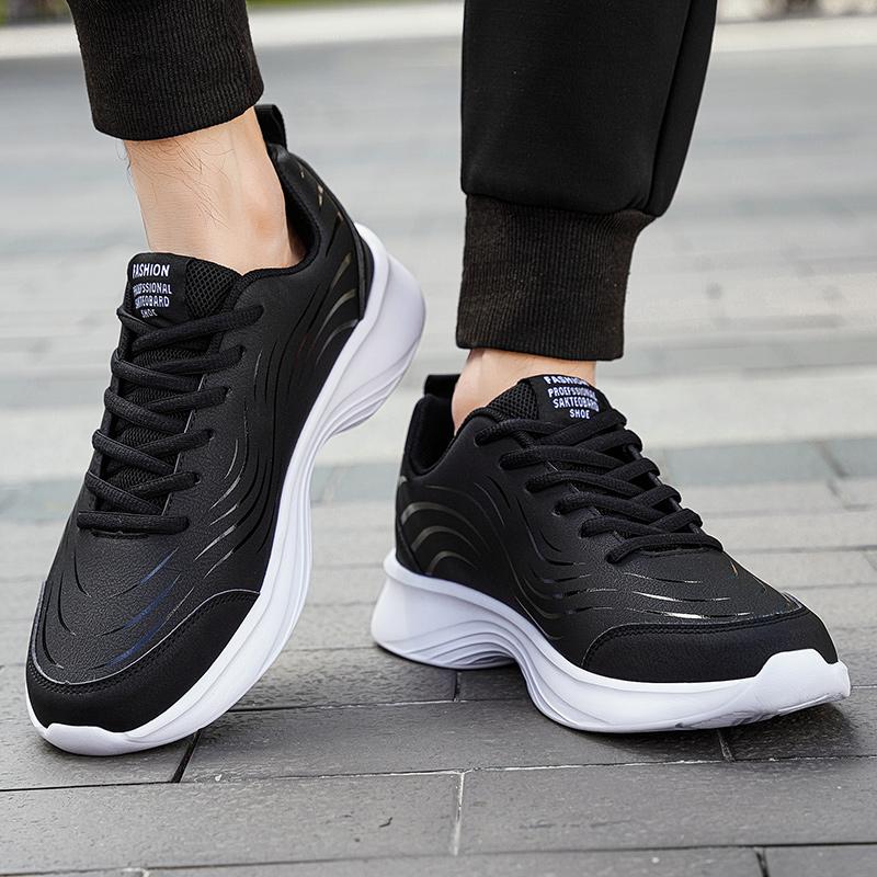 Men Sneakers Fashion Breathable Mesh Comfortable Black Sports Shoes Anti-Slip Outdoor Casual Running Mens Shoe Zapatillas Hombre