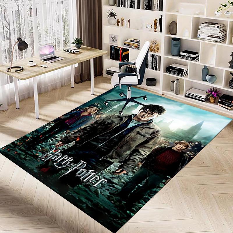 1pc Harry Potter Carpet, for Home & Office Decor, Desk Chair Carpet, Festive Gift,Conference Room CarpetL1287