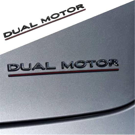 YHCDSEA Dual Motor Badge Emblem Sticker Plaid Decor A-Plaid