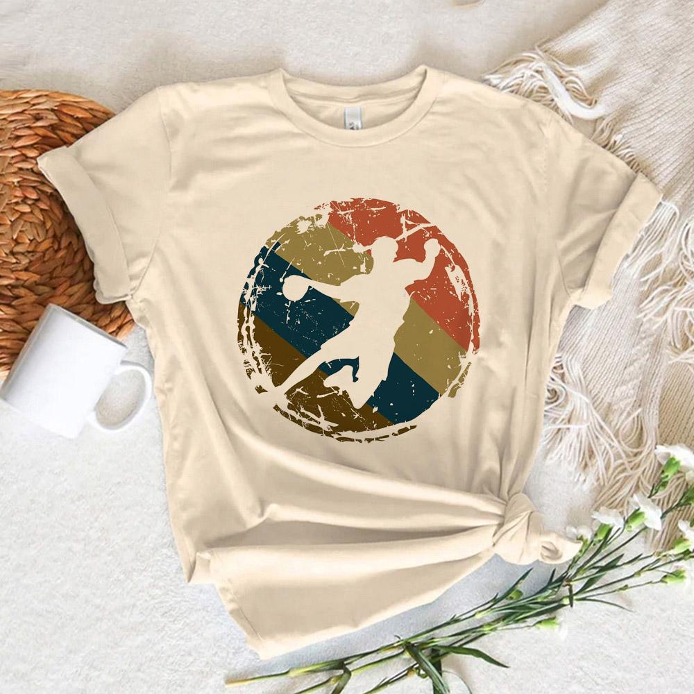 Handball t shirt women comic harajuku Y2K top female comic y2k funny clothes