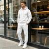 Men's Hooded Sweatshirt Set 2 Piece Color Casual Athletic Wear Outfit