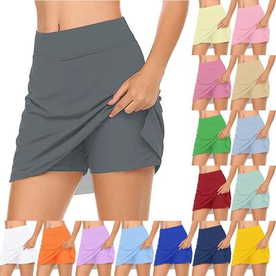 Elastische Yoga-Culottes für Frauen, einfarbige sportliche Shorts, leichte, hoch taillierte, dünne, einfarbige Jogger