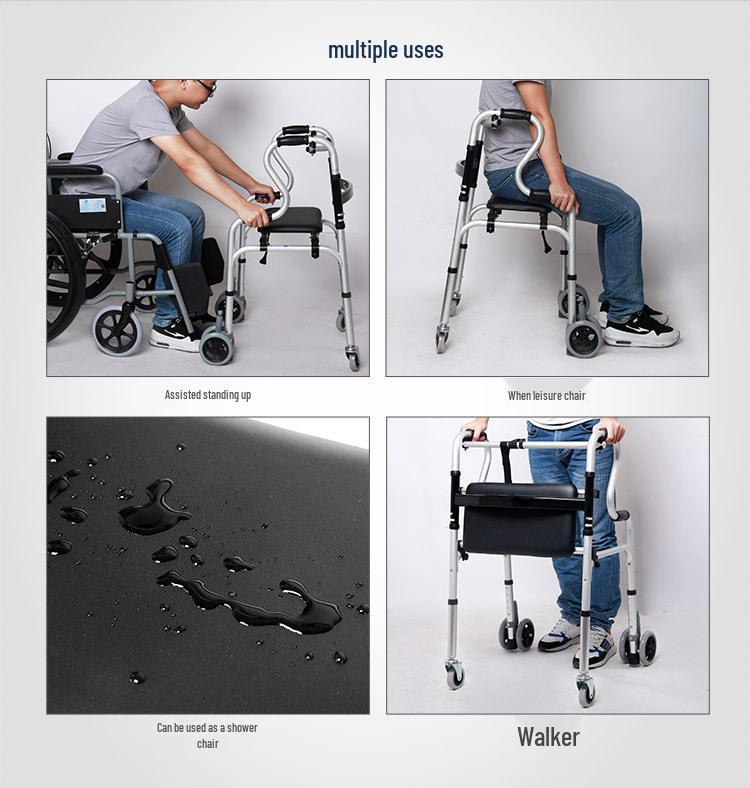 Yade Hliníková chodítka se sedátkem a masážní funkcí pro seniory a osoby se zdravotním postižením