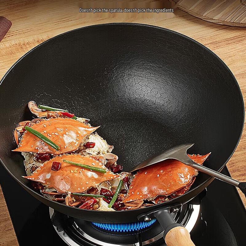 COOKER KING Handmade Cast Iron Wok