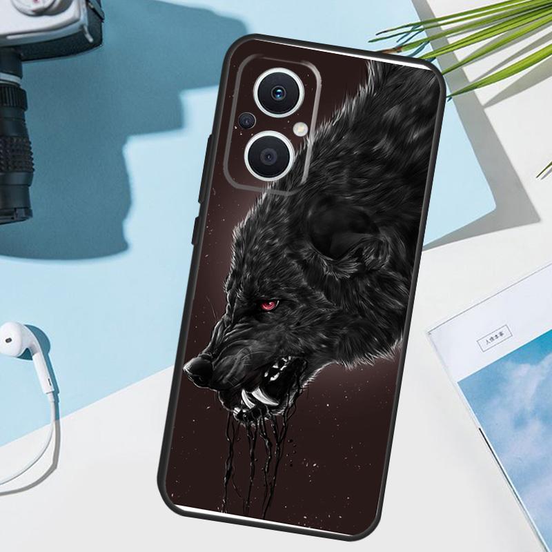 wolf art black Cover For OPPO Reno 14 F 13 12 11 10 Pro 11F 12F 13F 7 8 Lite OPPO Find X9 X8 X6 X5 Pro Case