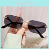 Leopard Style Frameless Sunglasses With Uv400 Protection For Stylish Outings And Driving