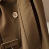 2026 Spring Women's British Style Double-Breasted Belted Trench Coat