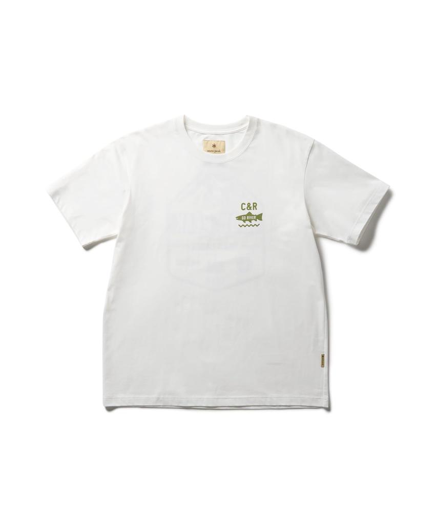 Trad Label Field Plating Short Size M [Snow Peak] T-Shirt SPTL-TS-26SU909 T-shirt, Sleeve, Men's/Women's, White,