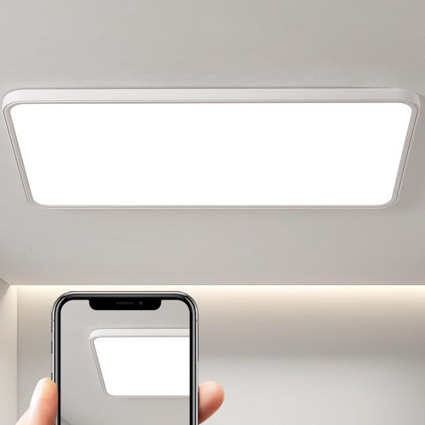 Ultra-Thin Minimalist Ceiling Light with Full Spectrum Eye Protection for Living Room or Bedroom