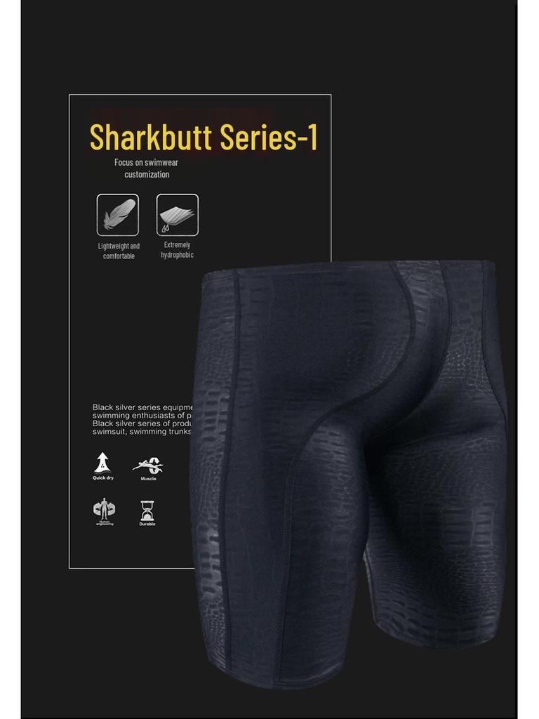 Herren Schnelltrocknende Fünf-Punkt-Badehose - Übergröße Square Leg Hot Spring Badeanzug