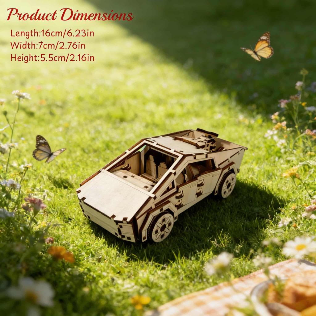 3D Car Wooden Puzzle DO-IT-YOURSELF Miniature Kit Handcrafted Present Home Decor Birthday / Valentine s Day Present
