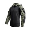 Leichtes Langarm-Taktikhemd für Herren, Atmungsaktiv, Strapazierfähig, Camouflage, Trainings-Top für Outdoor-Aktivitäten
