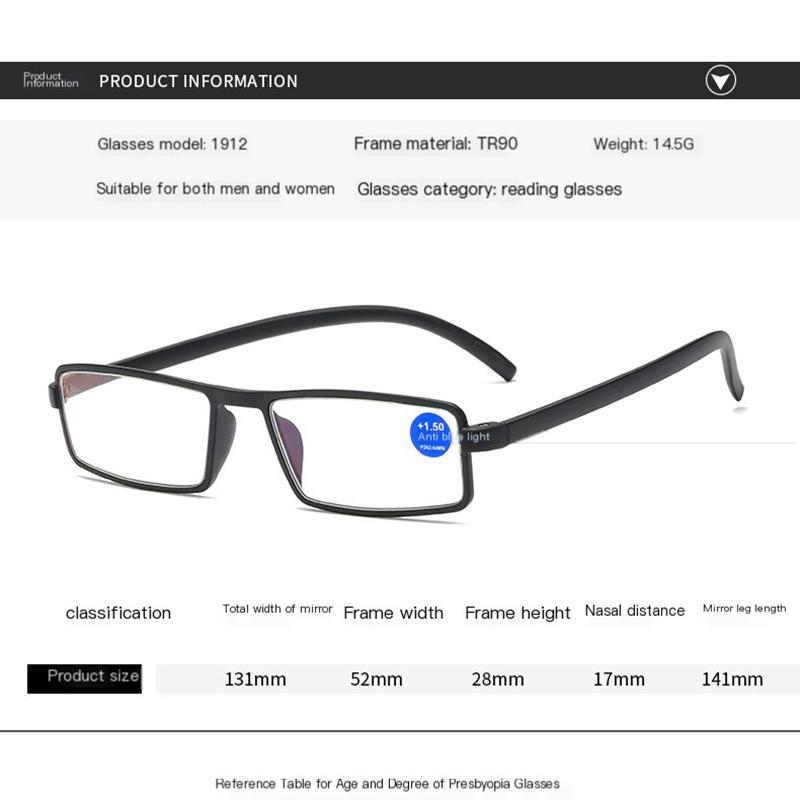 New Anti Blue Light Reading Glasses with Fashionable and Minimalist Design Personalized and Trendy Retro Computer Glasses