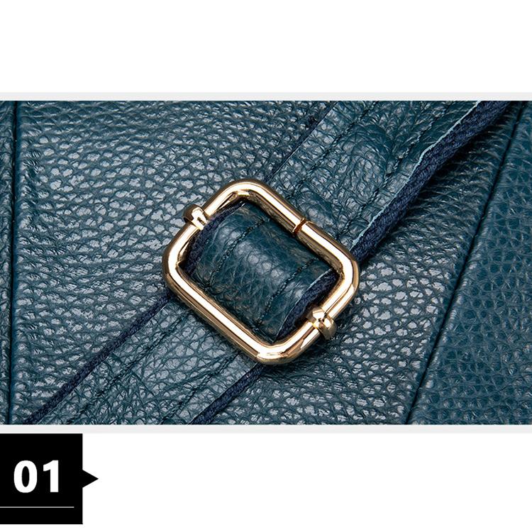 Brand Design Luxury Ladies Bucket Messenger Bag Genuine Leather Single Shoulder Bag Large Capacity Female Solid Color Handbag