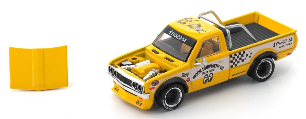 Genesis Company POP RACE Pandem Datsun 620 Mooneyes Finished Model PR640250 1/64 -