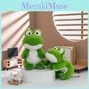 Cute Frog Sitting Animal Plush Keychain Cartoon Pendant Bag Gift Decorations