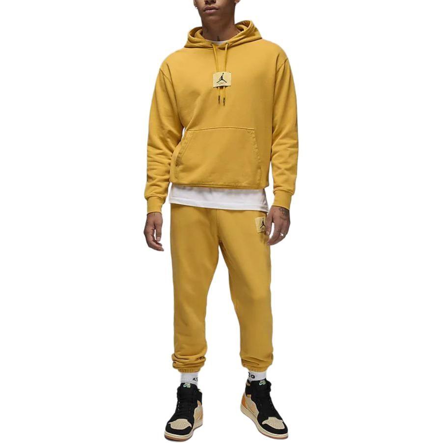 Jordan Flight Fleet Men Casual Long Sleeve Hoodie Ochre FB7291-752