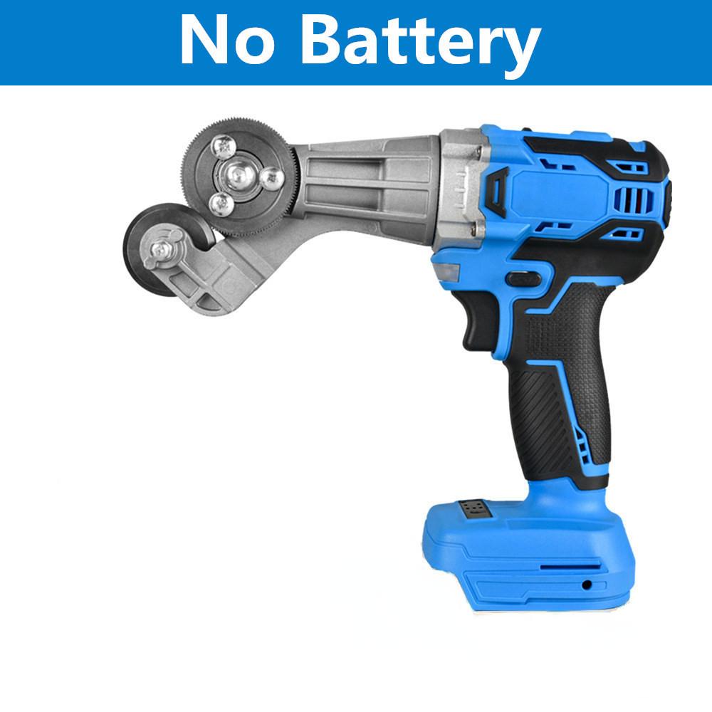 Blue Cordless Plate Cutter Electric Metal Sheet Cutting Saw Metal Punch Scissors Power Tools Metal Punch Scissors Power Tools