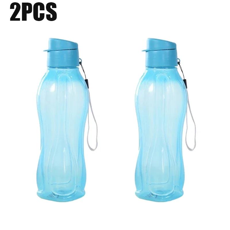 

4pcs Fashion Plastic Cup Portable Handheld Outdoor Sports Water Cup Large Capacity Solid Color Space Cup Plastic Cups 800ML