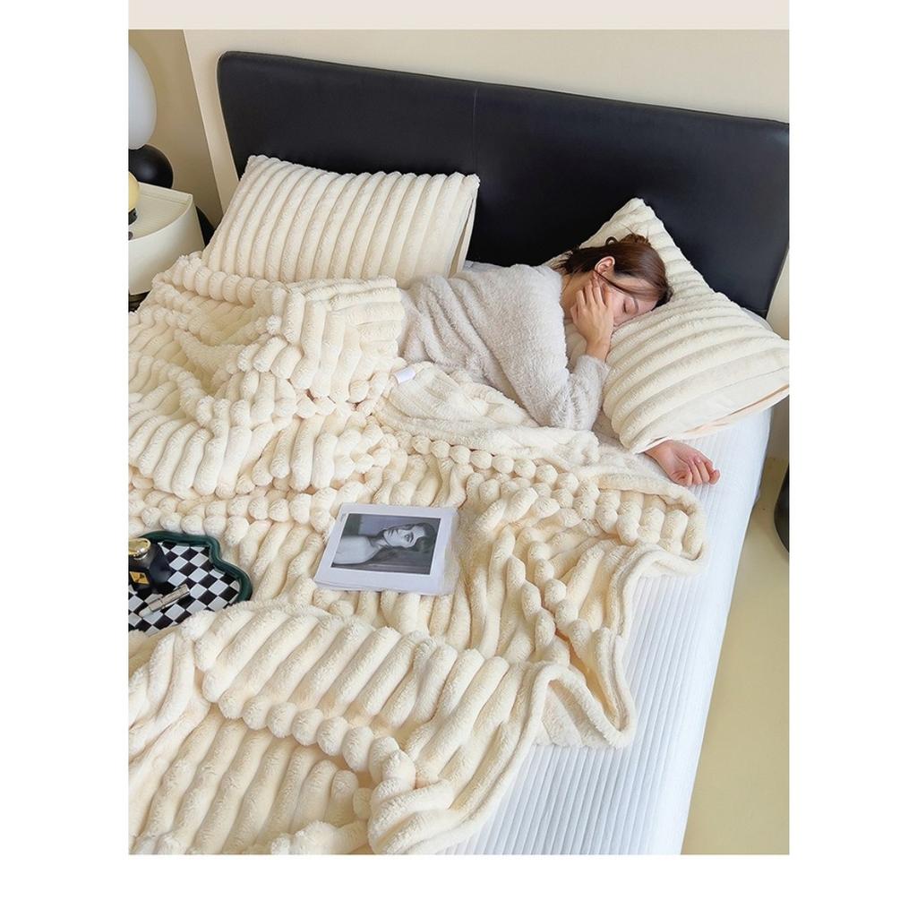 Rabbit Plush Blanket Multifunctional Nap Blanket Falei Plush Office Blanket Sofa Car Cover Blanket