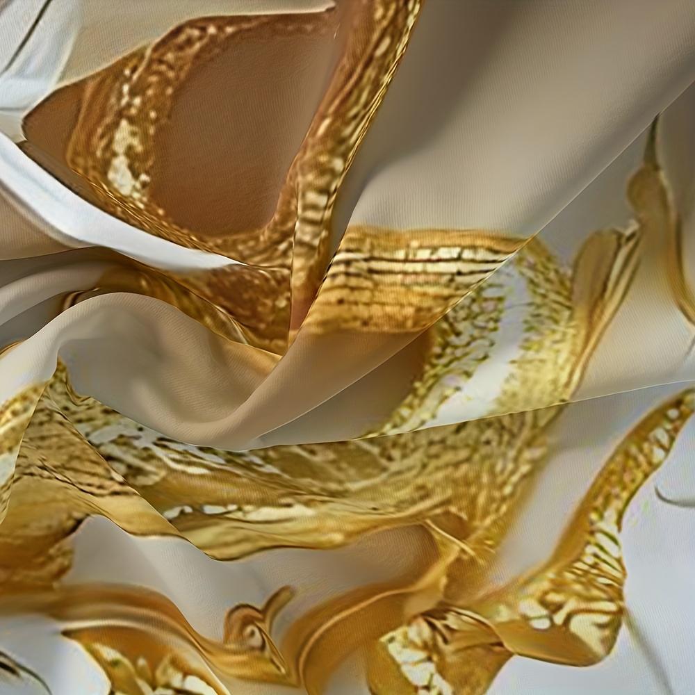 3Pcs Golden Dragon Duvet Cover Set (1 Duvet Cover + 2 Pillowcases No Insert) High-Definition Print Exquisite 3D Style