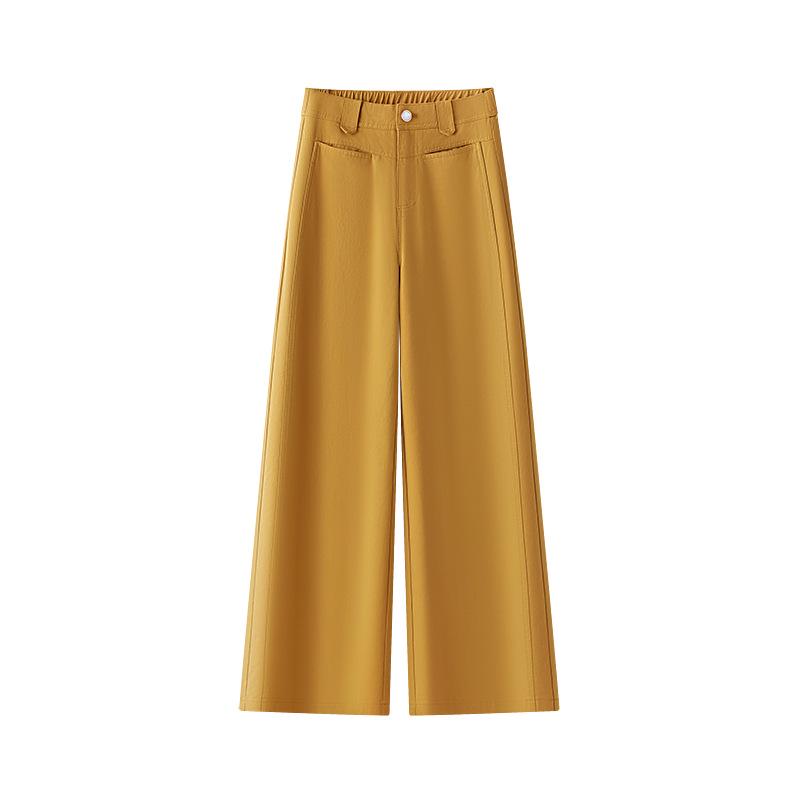 Women's Summer White High-Waist Wide-Leg Jeans: New Arrival Casual Washed Cotton Slim Fit Straight Leg Pants.