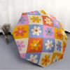 1pc Floral Pattern Automatic Folding Umbrella, 8-Rib Sturdy Canopy, Portable Travel Umbrella for Outdoor Use,103