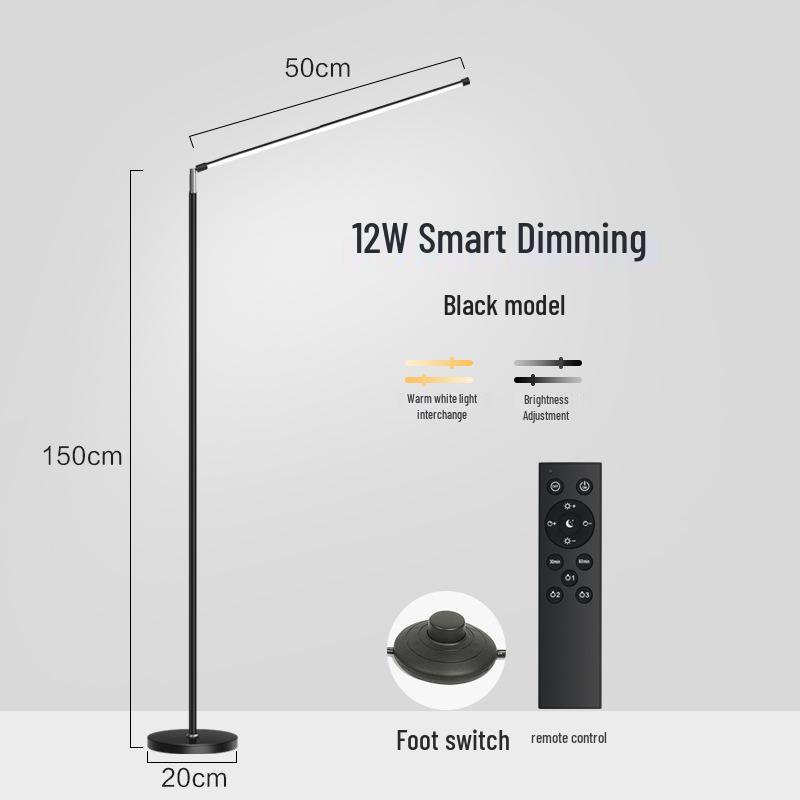 Retractable Super Bright LED Floor Lamp for Living Room, Bedroom, Bedside, Reading, Piano, and Eyelash Extension