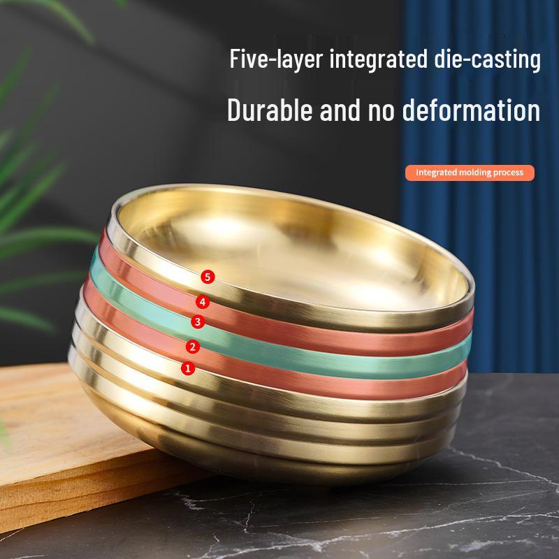 Korean Style Stainless Steel Condiment and Kimchi Bowl