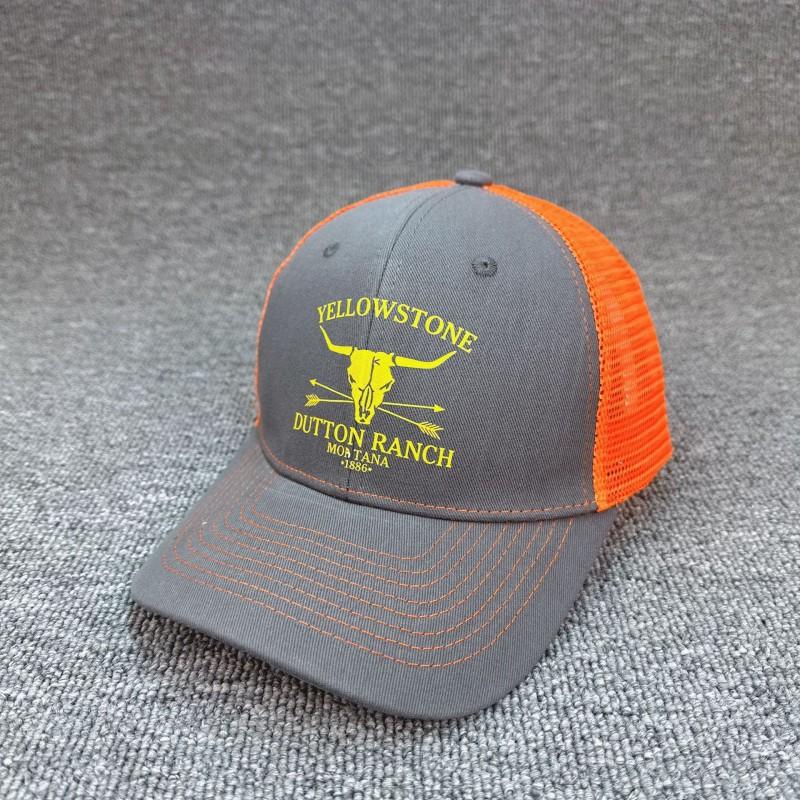 Unisex Printed Bull Mesh Baseball Cap Sun Protection Breathable Adjustable Hat Outdoor
