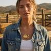 Stainless Steel Cowboy Hat Boots Necklace Furnace Vacuum Plating 18K Gold Color Retention