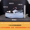 Little white shoes women's spring, summer and autumn 2025 new thick-soled muffin shoes versatile casual sports shoes black and white board shoes cool 