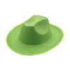 Solid color hemming top hat, woolen western cowboy hat, four-season thermal shade, rolled-brim knight jazz hat