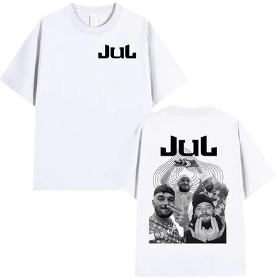 T-shirt Grafica Album Rapper Jul Uomo Donna Abbigliamento Moda Hip Hop T-shirt Casual Maschile Cotone Maniche Corte T-shirt