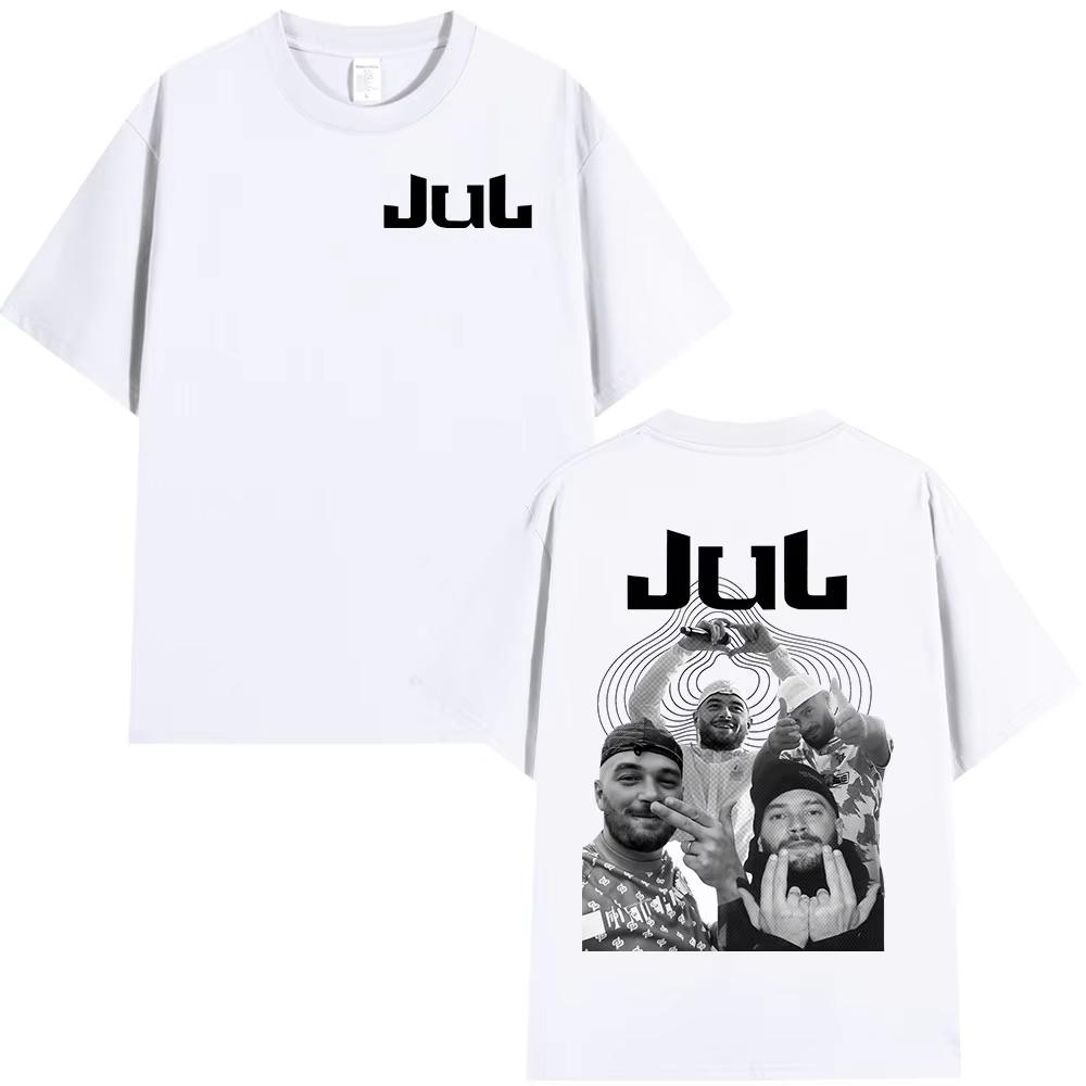 Rapper Jul Album Grafik T-Shirt Herren Damen Kleidung Mode Hip Hop T-Shirts Freizeit Herren Baumwolle Kurze Ärmel T-Shirt Streetwear