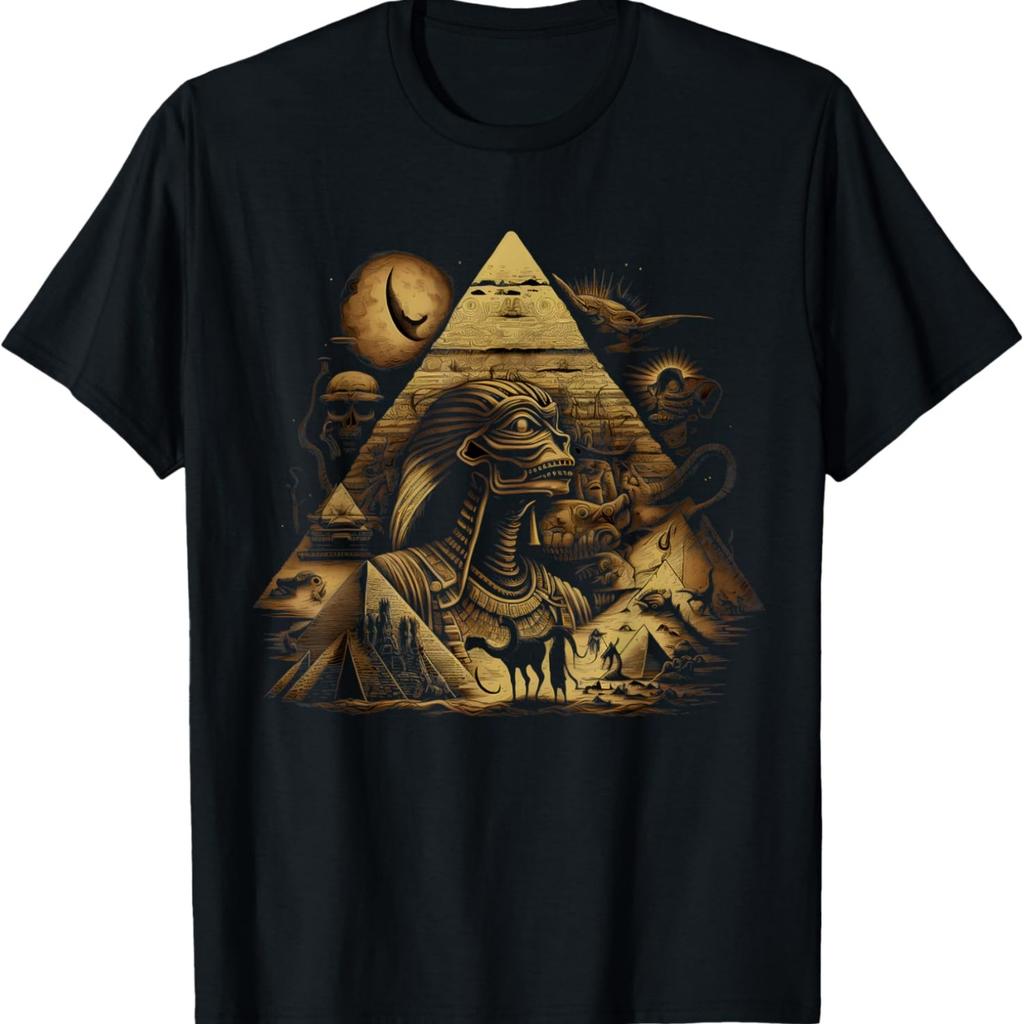 Ancient Egyptian Pyramids Aliens Space UFO Science T-Shirt