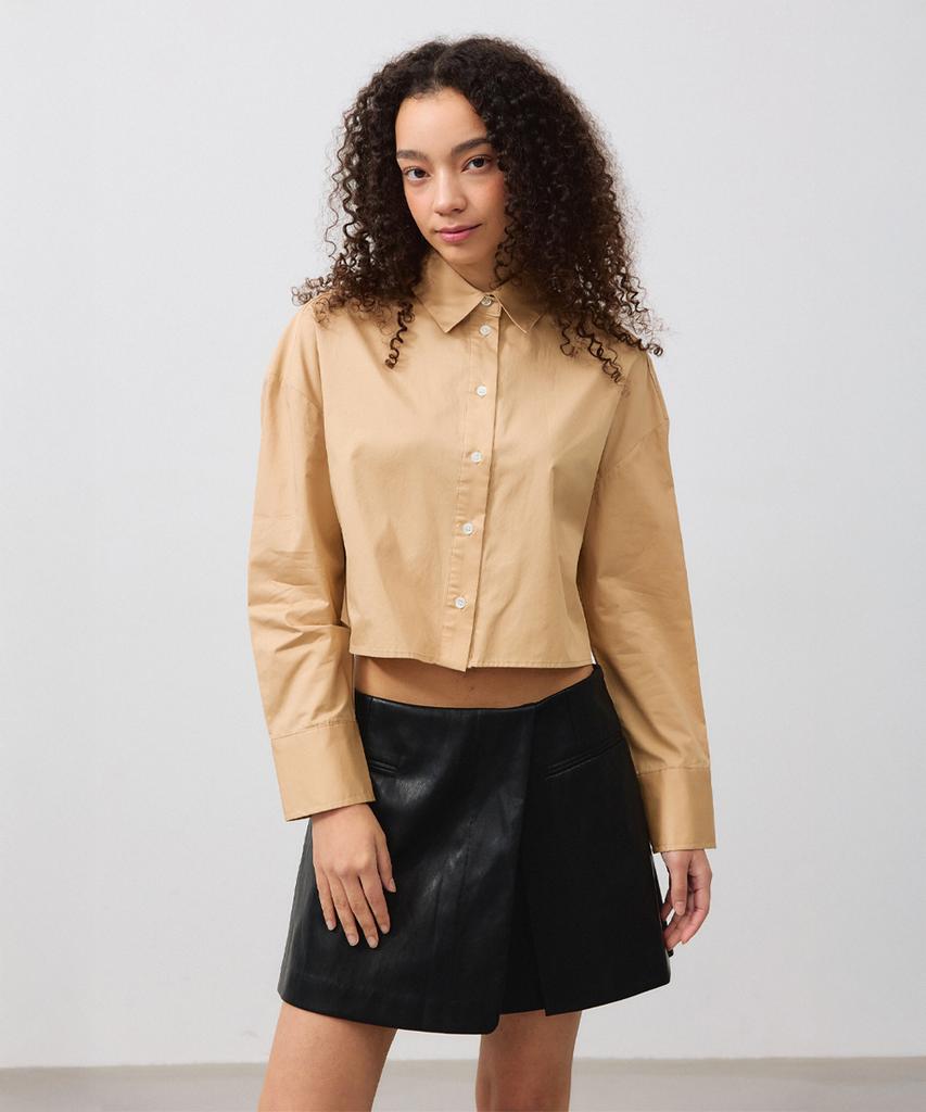 Rlrn Leather Mini Skirt Pants