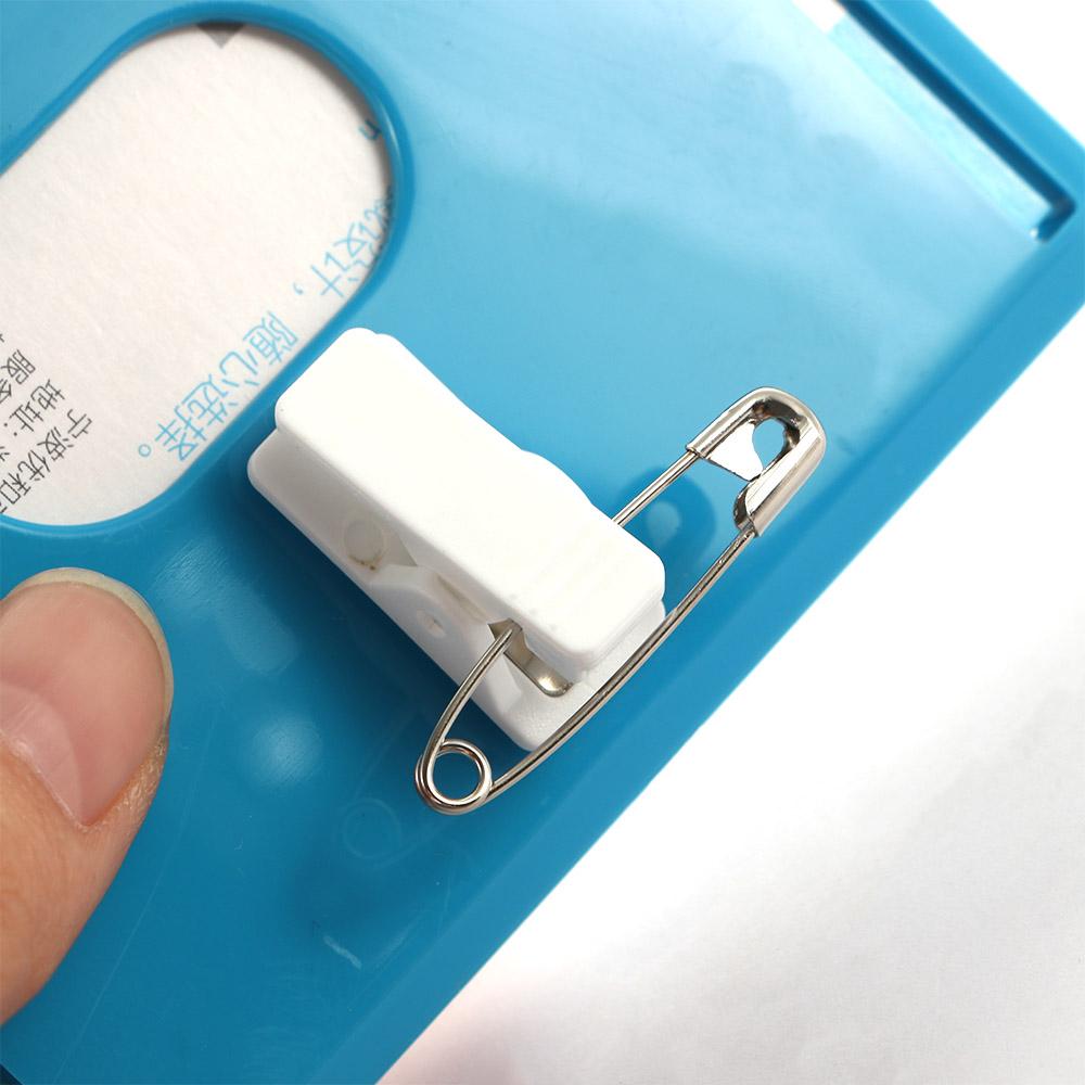 School Bank Credit Card Business Badge Case ID Badge Holder Card Holder With Pin Clip Card Bag