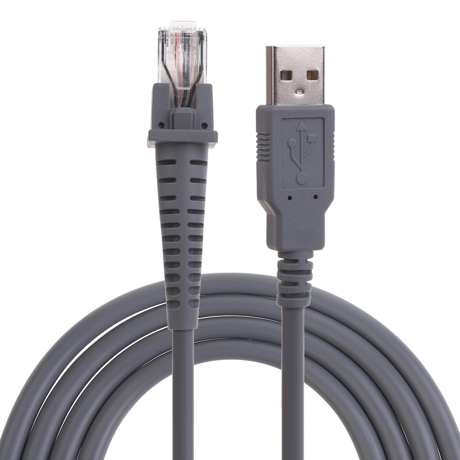 

2 м/6,6 фута Высокоскоростной USB-кабель Универсальный кабель для сканера USB-кабель для передачи данных, подходящий для сканеров GD4130 QD2100 GBT4100, Прочный