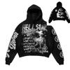 Mens Oversized Hoodie With 3D Digital Print Streetwear Style Cotton Blend Loose Fit Teens Adults Fall