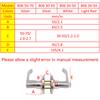 Room Door Handle Lock High-Grade Aluminum Alloy Handle Latch with 3 Keys Three-Pole Spherical Door Lock For Bedroom Bathroom