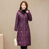 Light Down Quilted Coat Women New Quilted Coat Women Medium Length Over The Knee Mother Quilted Jacket Middle-aged Coat Woman