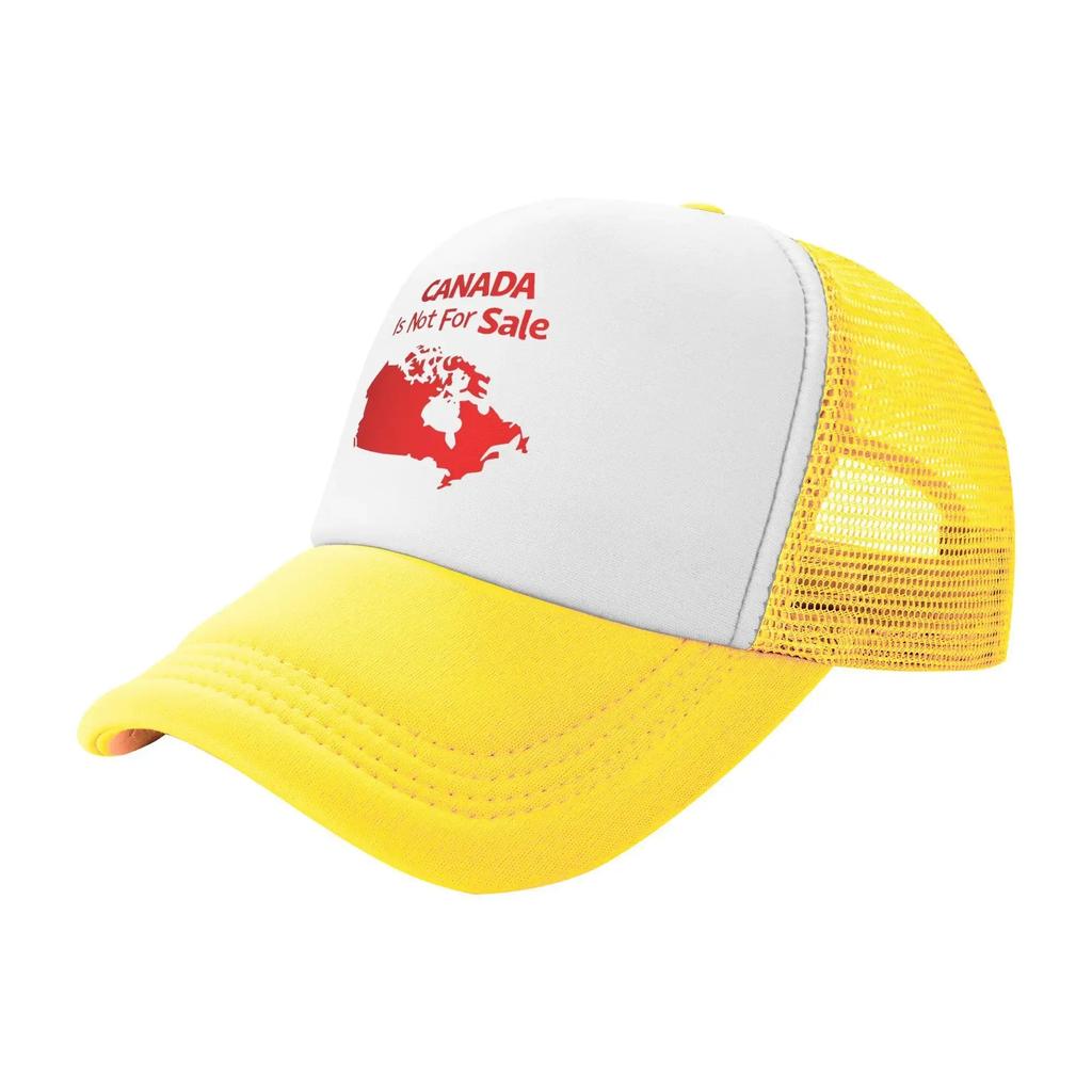 Canada is Not For Sale Mesh Sun Hats Sarcastic Phrase Outdoor Sports Breathable Baseball Caps Unisex Streetwear Print Hat
