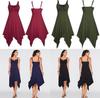 Women Midi Dress For Summer With Elegant Sleeveless Design And G-string Style**