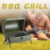 Red / Green Portable BBQ Grill Thickened Charcoal Barbecue Stove Pit Patio Yard Meat Cooker Set for Camping Picnic Outdoor