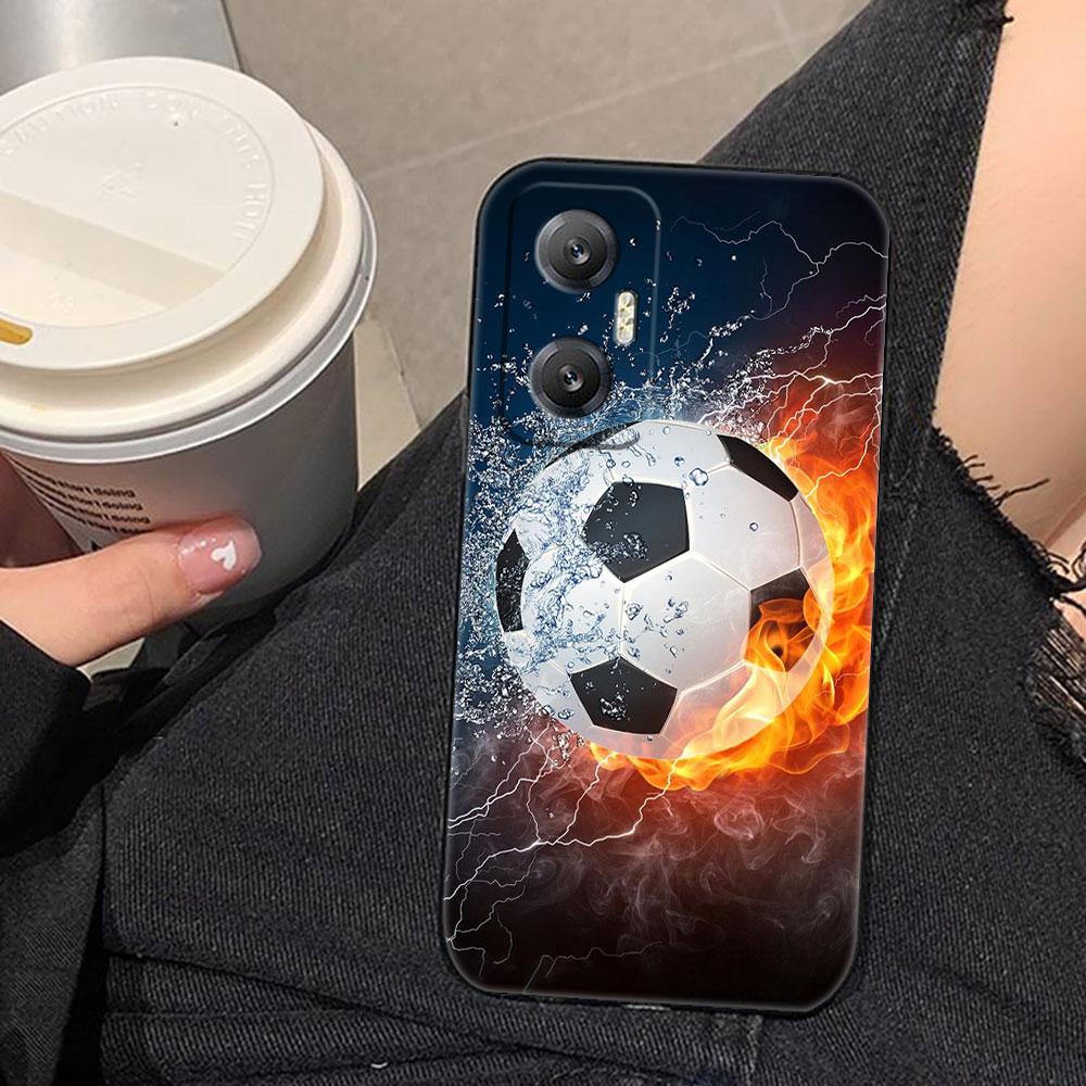 Soccer Football Ball Cover Phone Case For Infinix HOT 60 50 10 10I 10S 11 12 12I 20I 20S 30I ZERO X 20 30 40 Silicone Case Shell