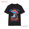 Cool Cat Summer Vibes Art Print Fun and Colorful Beach Shirt Vintage Washed Soft Breathable Streetwear Casual Graphic