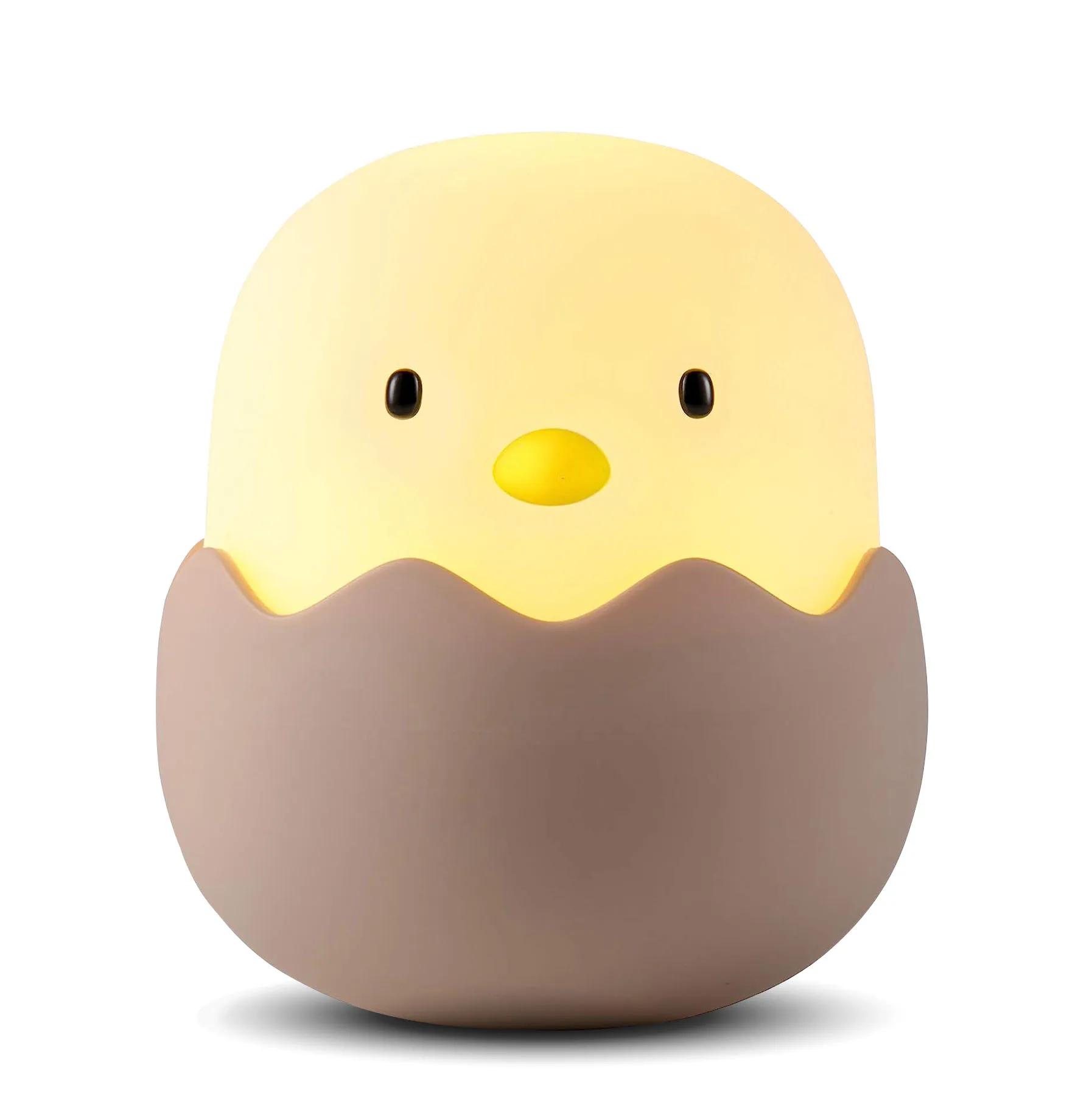 

Утка Силиконовый Ночник для Детей С Таймером Usb Перезаряжаемый Диммирующий Сенсорный Светильник Для Спальни Мультфильм Животное Декор Подарок Warm Light