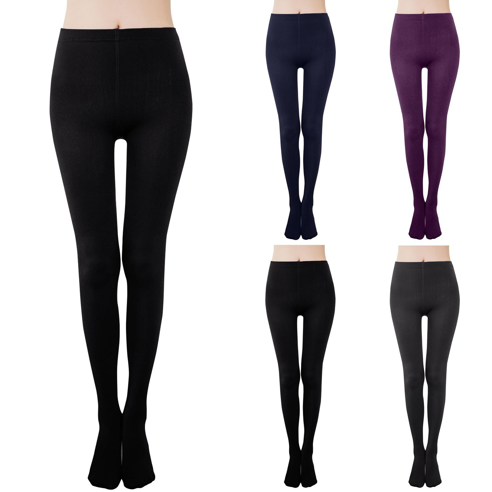 

Модные женские однотонные теплые зимние брюки, сохраняющие теплые леггинсы XS фиолетовый