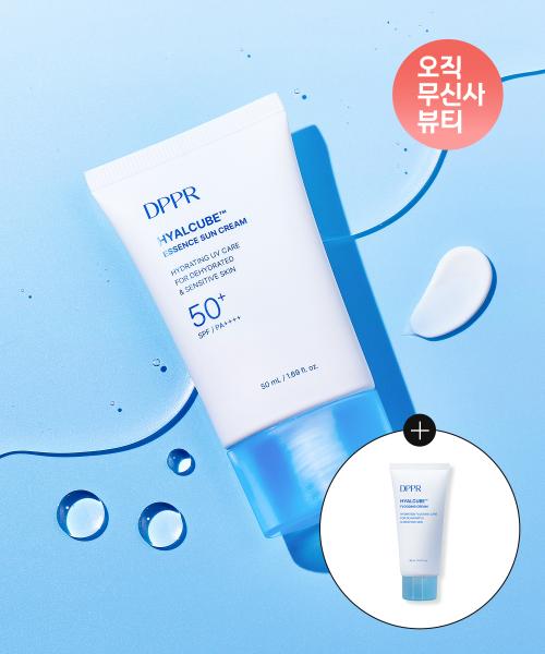 Hyaluronic Acid HyalCube Essence Sun Cream SPF50+ PA++++ 50ml (+Free Moisturizing Cream 30ml)